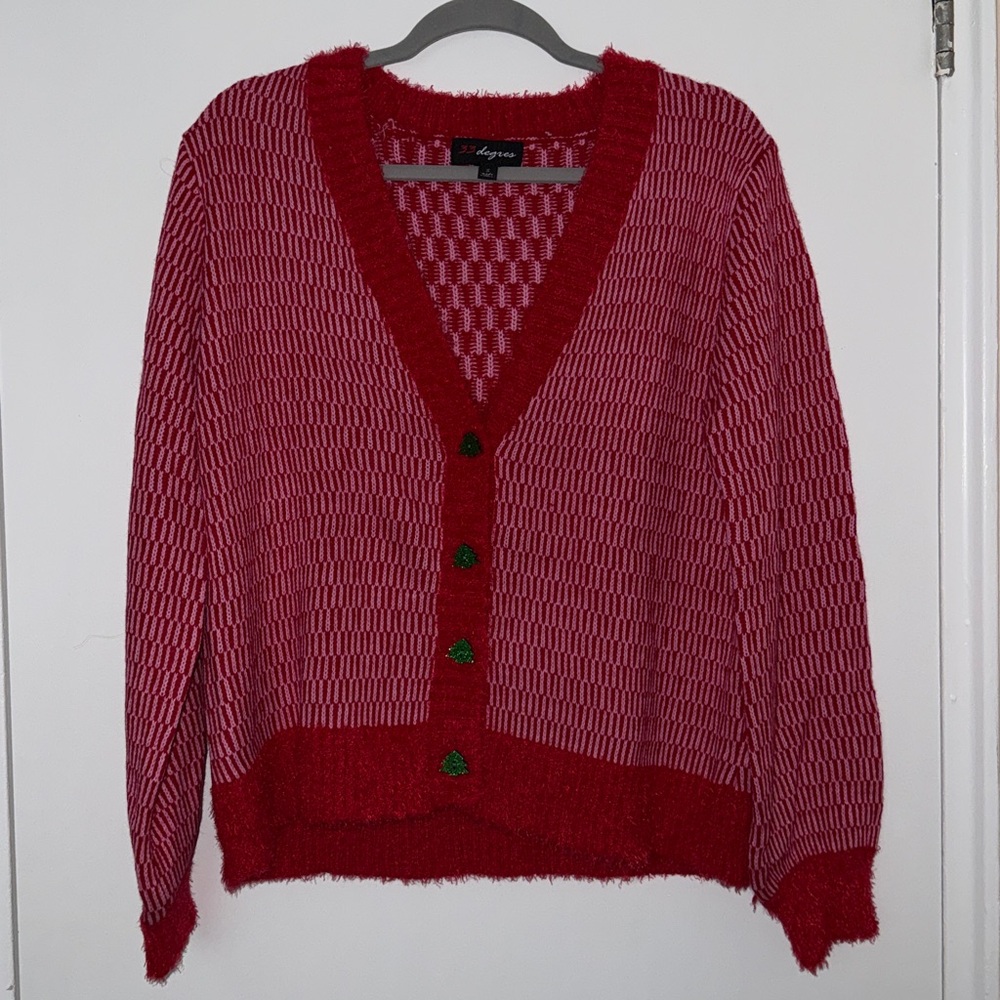 33 degrees Christmas cardigan sweater